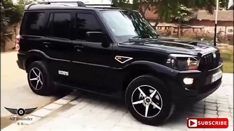 Modified Mahindra Scorpio Black