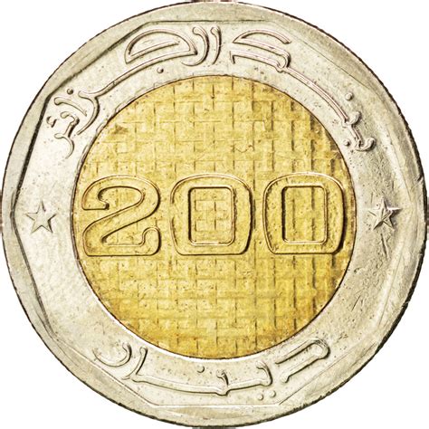 Monnaie Algeria 200 Dinars 2012 Spl Bimetallic Kmnew