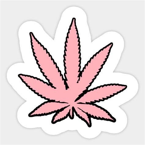 Pink Weed Weed Sticker Teepublic