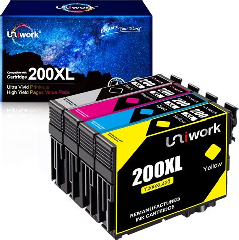 Amazon Uniwork Remanufactured Ink Cartridge Replacement For Epson