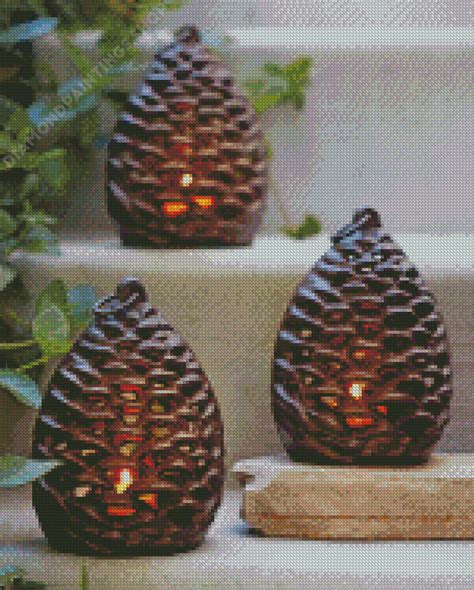 Pinecone Tealight Lantern 5D Diamond Paintings DiamondPaintings SHOP