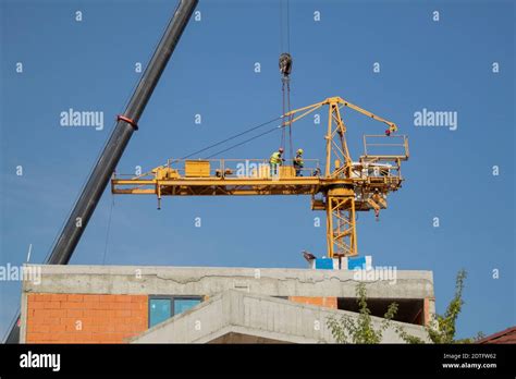 Construction Dismantling Tower Crane Hi Res Stock Photography And