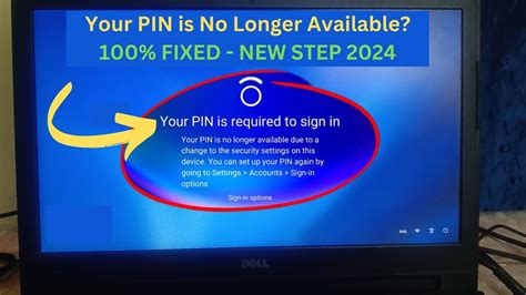 NEW 2024 Your PIN Is No Longer Available On Windows 11 10 Solve Your