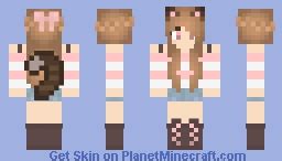 🐾 pink cat girl ♡ Minecraft Skin