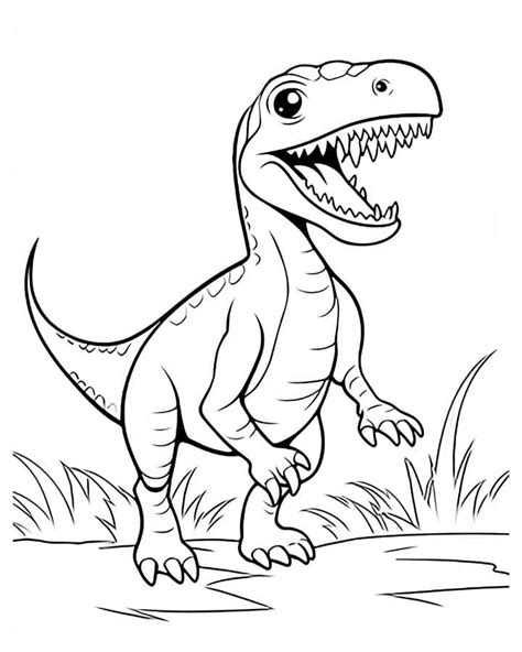 Coloring Pages Dinosaur Theme for Kids and Adults - Makenstitch