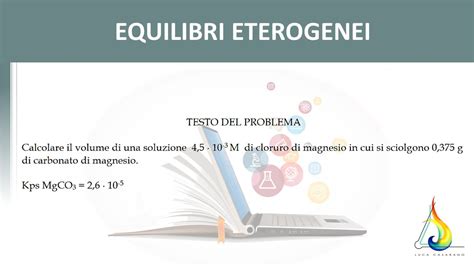 Equilibri Eterogenei Solubilit Di Sali Poco Solubili Esercizi Di