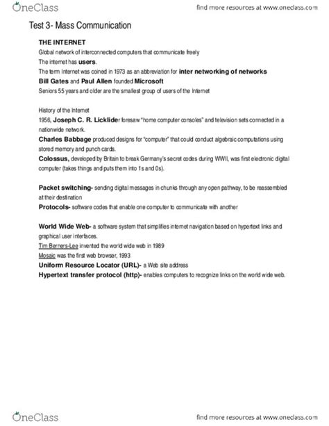 Mc Midterm Test Outline Oneclass