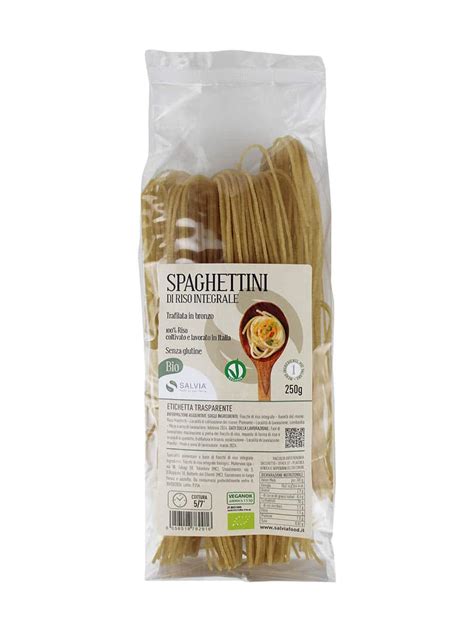 Spaghettini Di Riso Integrale Bio Senza Glutine G Salvia