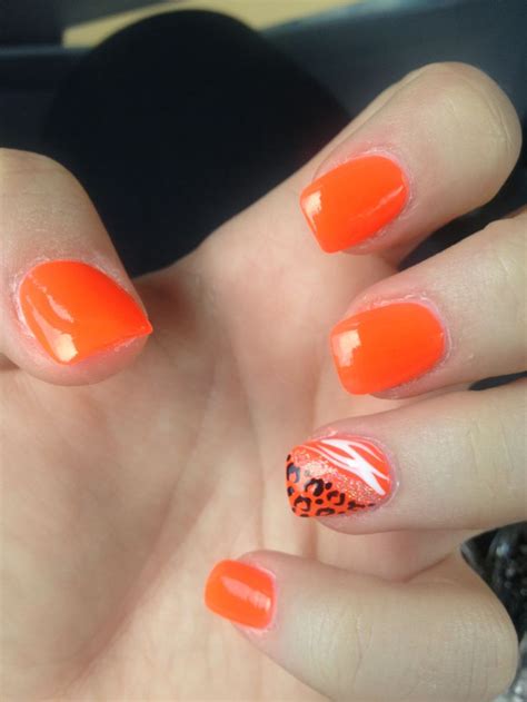 Pin By Jamie Ford Edwards On Nails Thanksgiving Nails Orange Nails Nails