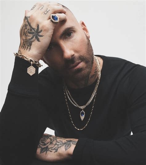 Adam Levine Dons Jacquie Aiche Jewelry for Rebel Heart Ad