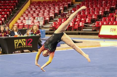 Asu Gymnastics Gallery Sun Devils Honor Seniors With Win Over Pitt