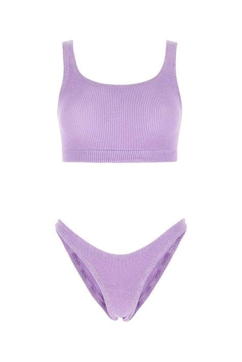 Reina Olga Ginny Boobs Stretch Bikini Set In Purple Lyst