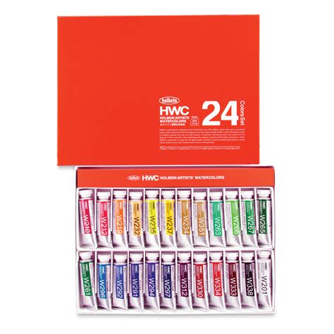 Holbein Artists Watercolors Assorted Colors Set Of Ml Tubes