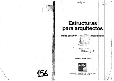 Estructuras Para Arquitectos Mario Salva Introducción a los Tipos