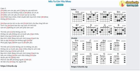 Chord Nếu Ta Còn Yêu Nhau Nhạc Ngoại Lời Việt tab song lyric