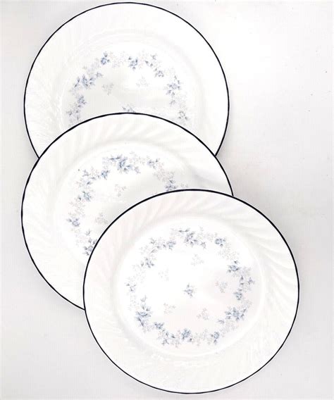 CORELLE Blue Fleur Dinner Service For 4 16Pc Set Seensociety