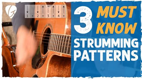 3 Essential Strumming Patterns Beginner Guitar Lessons YouTube