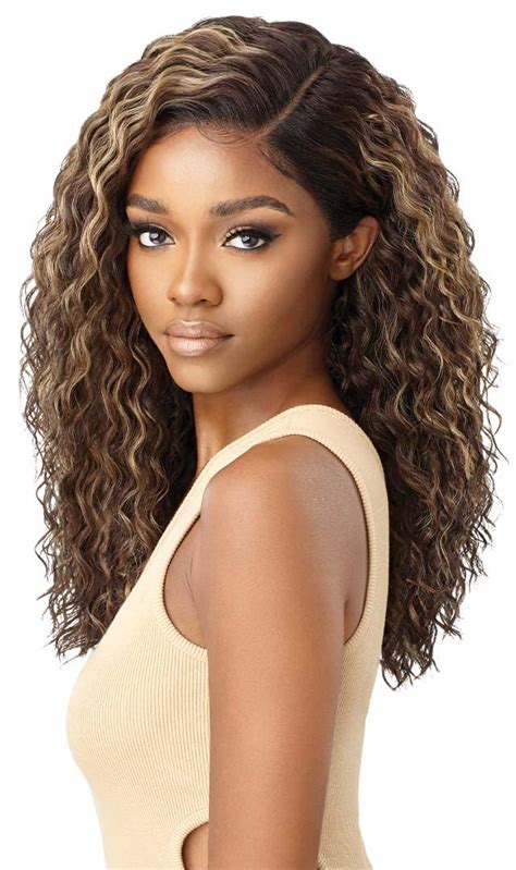 Outre Melted Hairline Hd Lace Front Wig Mariella Outre Wigs Of Curly Style With 5 Deep