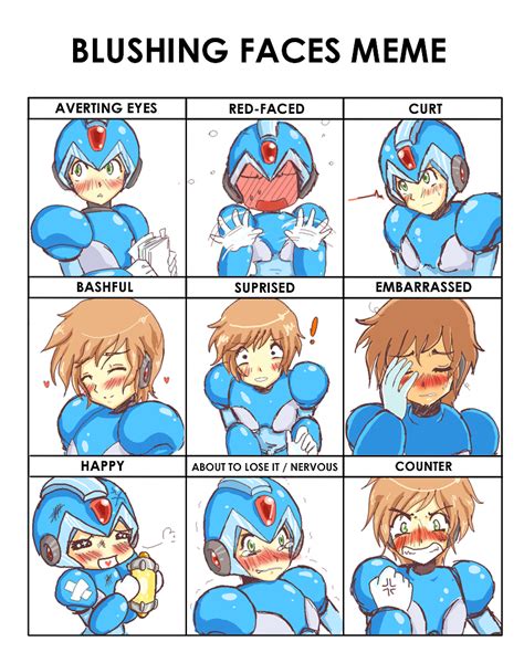 Blushing Faces Meme By Himawari Tan On Deviantart