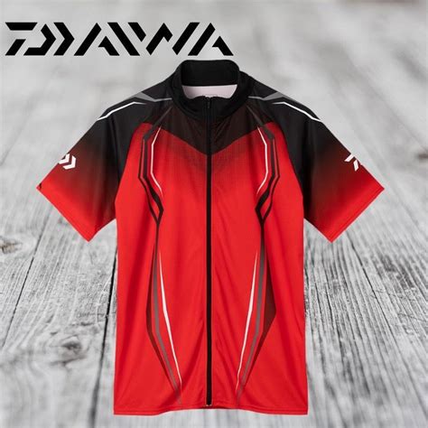 中壢鴻海釣具《daiwa》22 De 7622 黑色紅色速乾短袖上衣 防紫外線 防曬 鴻海釣具企業社 Iopen Mall