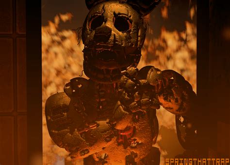 Sfm The Burning Springtrap Fivenightsatfreddys