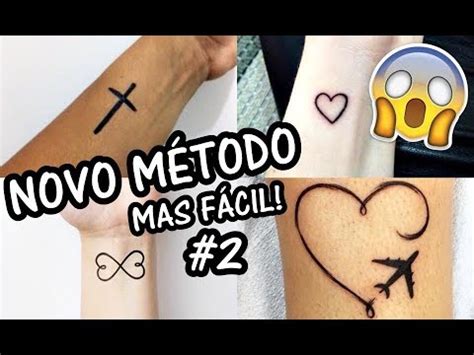 COMO FAZER TATUAGEM FALSA EM CASA QUE PARECE REAL I NOVO MÉTODO MAS