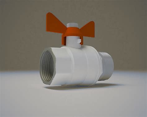 3D модель кран шаровый