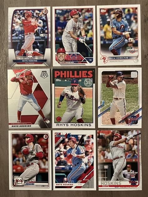 Rhys Hoskins 9 Card Lot Assorted Player Insert Cards Philadelphia