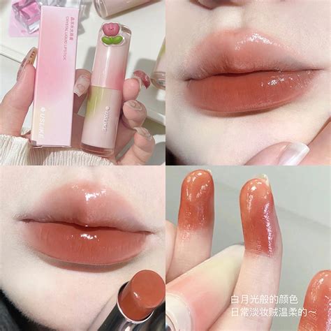 Uslike Smoothing Lipstick Nude Red Matte Solid Lip Gloss Highly Pigmented Longwear Lip Tinted