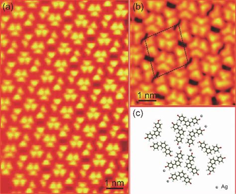 An Ordered Nanostructure Formed At 330 K A Large Scale STM Image Of