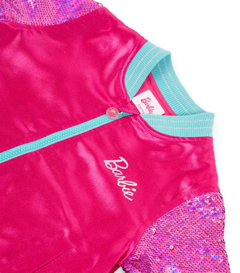 Barbie Pink Sequin Sleeve Bomber Jacket 14 Years Harrods Uk