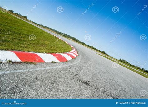 Empty Race Track Stock Photo Image Of Empty Race Curve 1295302