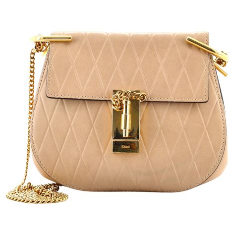 Chloe Beige Leather And Suede Pixie Round Crossbody Bag At 1stDibs