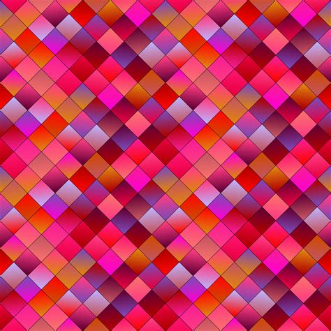 Geometrical Seamless Gradient Diagonal Square Pattern Background