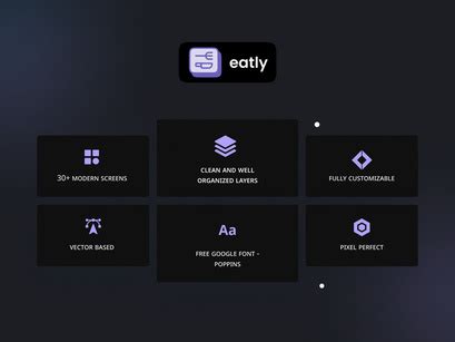 Eatly Food Delivery Landing Page Web Ui Kit By Epicpxls