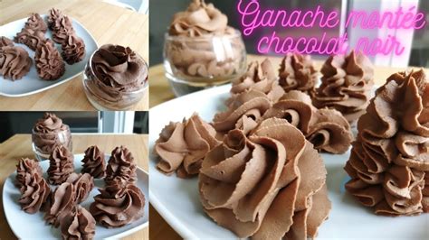 Ganache Mont E Au Chocolat Noir Youtube