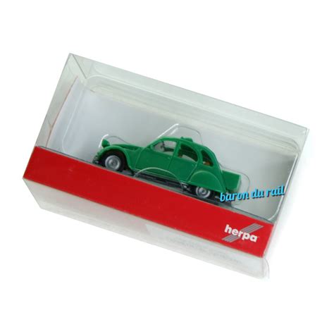 Citroën 2CV avec coffre verte HO 1 87 HERPA 025632