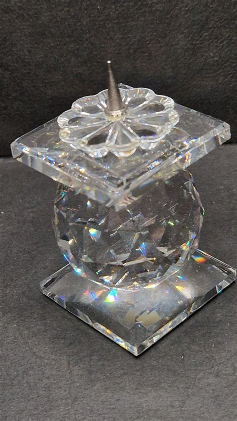 Swarovski Kandelaar Met Pin Hermann Koch Candleholder