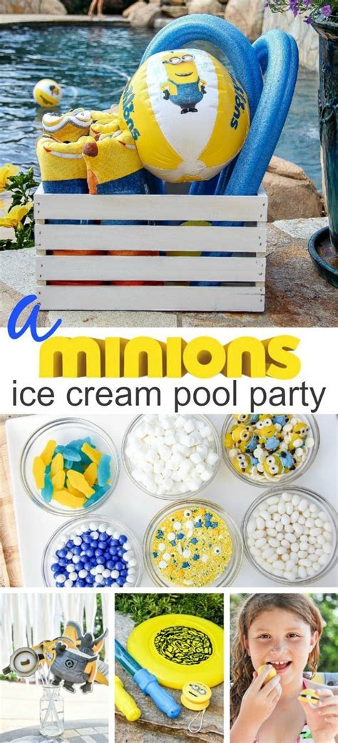 A Despicable Me Minions Ice Cream Pool Party Tonya Staab Ice Cream