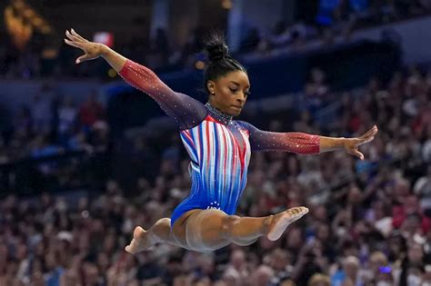 Simone Biles Secures Third Trip To The Olympics After Breezing To Victory At U S Gymnastics