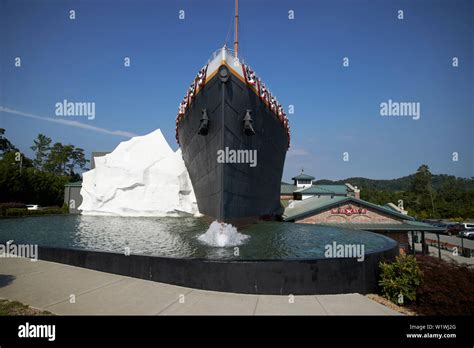 The Titanic Museum Attraction Complete With Iceberg Pigeon Forge