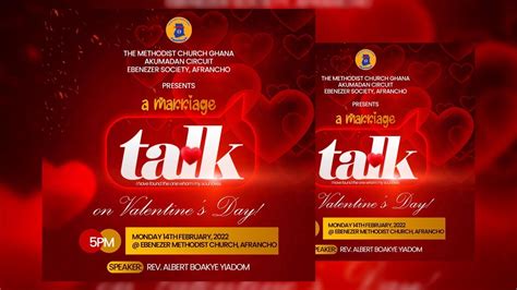 How To Design A Church Flyer For Valentine S Day Marriage Program