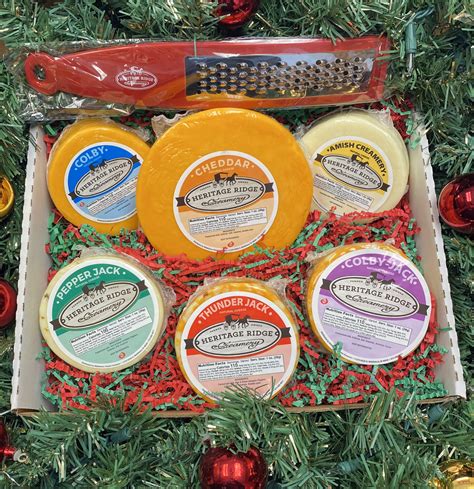 Large Holiday Cheese T Box With Grater And Cooler Heritage Ridge