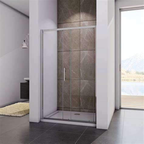 Belfry Bathroom 140 x 185 cm Duschkabine Nyla mit Schiebetür Wayfair de