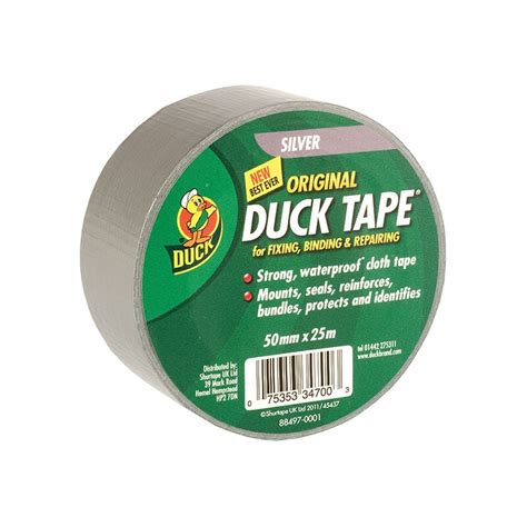 Shurtape 222225 Duck Tape Original 50mm X 25m Silver Shu222225