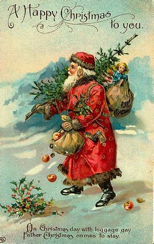 Free Vintage Santa Claus Christmas Cards - Vintage Holiday Crafts