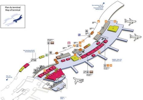 CDG Airport Terminal Map