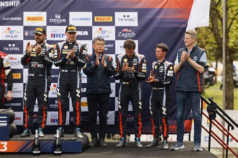 El Equipo De Hyundai Motorsport Dedica Su Podio En El Rally De Croacia