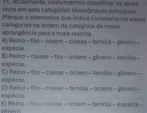 Quais São Os Critérios Usados Para Classificar Os Seres Vivos