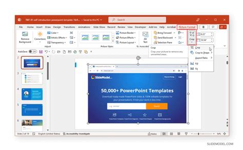 How To Crop A Screenshot In Powerpoint Slidemodel